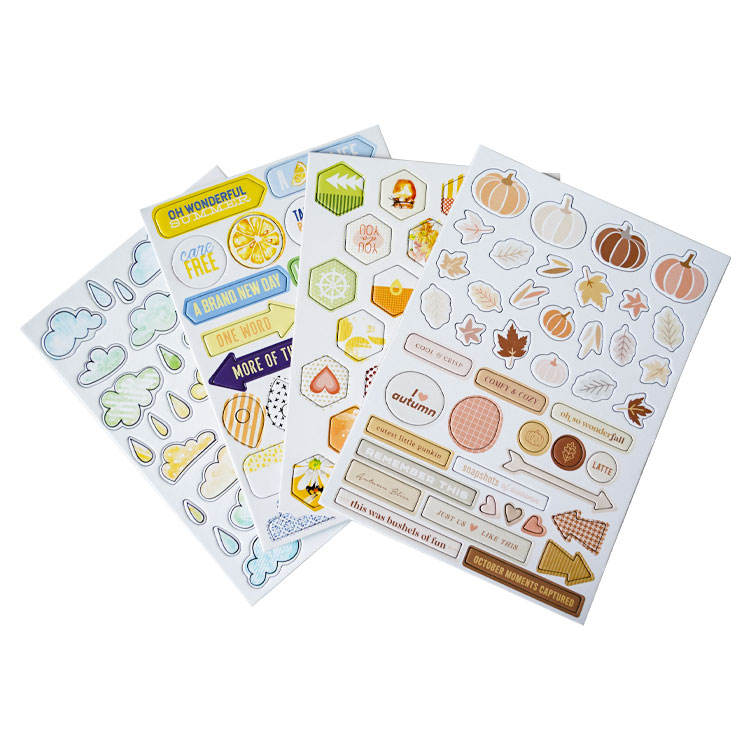 3D Chipboard Stickers 